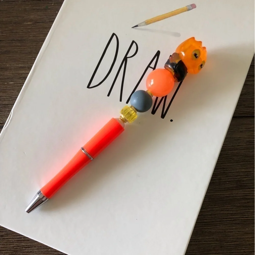 Disney Doorables: Elemental: Flarry Lumen handmade beaded pen